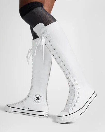 Converse Chuck Taylor All Star XXHi Women Sneakers White / Beige White / Black USA | C-60782319