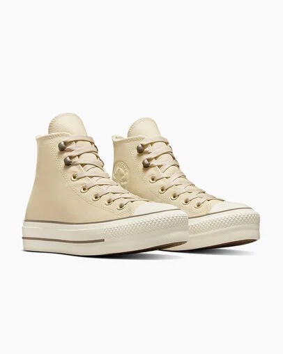 Converse Chuck Tayor All Star Lift Women Platform Shoes Beige USA | C-53482679