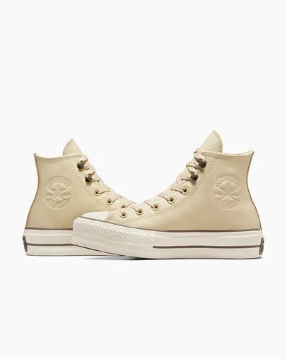 Converse Chuck Tayor All Star Lift Women Platform Shoes Beige USA | C-53482679