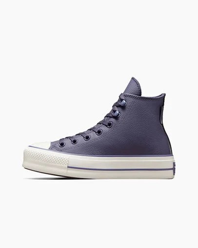 Converse Chuck Tayor All Star Lift Women Platform Shoes Grey Purple / Lavender Grey USA | C-32571409