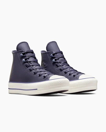 Converse Chuck Tayor All Star Lift Women Platform Shoes Grey Purple / Lavender Grey USA | C-32571409