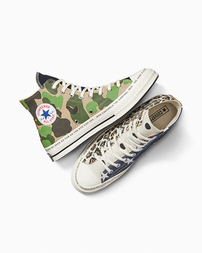 Converse Converse x Brain Dead Chuck 70 Men Sneakers White / Black / Multicolor USA | C-73029189
