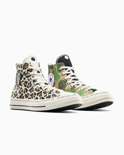 Converse Converse x Brain Dead Chuck 70 Women Sneakers White / Black / Multicolor USA | C-50864979