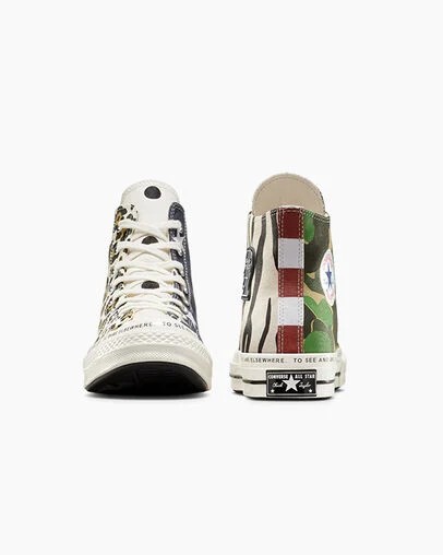 Converse Converse x Brain Dead Chuck 70 Women Sneakers White / Black / Multicolor USA | C-14528969