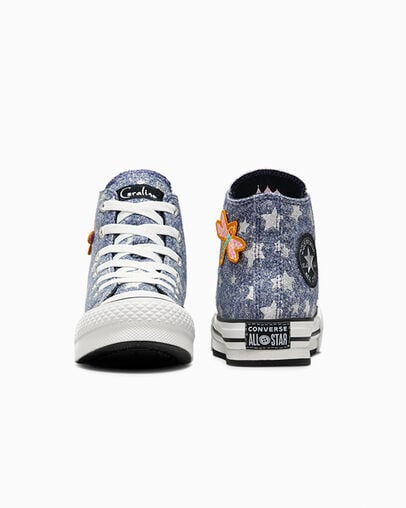 Converse Converse x Coraline Chuck Taylor All Star EVA Lift Kids' Platform Shoes Black USA | C-38597049