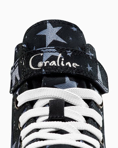 Converse Converse x Coraline Chuck Taylor All Star Easy On Kids' Sneakers Black / Pink USA | C-24635979