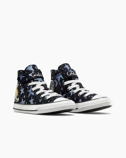 Converse Converse x Coraline Chuck Taylor All Star Easy On Kids' Sneakers Black / Pink USA | C-24635979