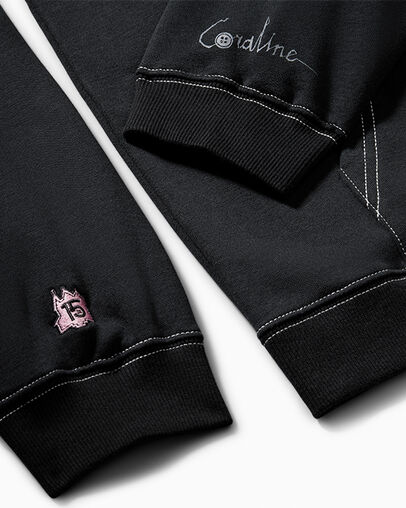 Converse Converse x Coraline Men Hoodie Black USA | C-03694859