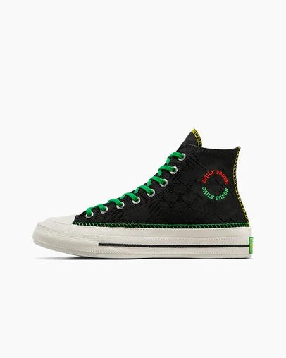 Converse Converse x Daily Paper Chuck 70 Women Sneakers Black / Multicolor USA | C-96018359