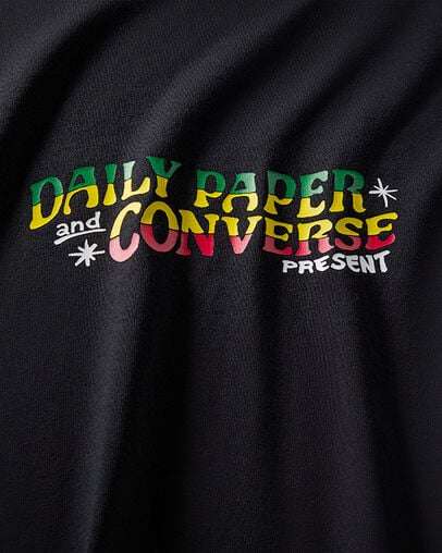 Converse Converse x Daily Paper Gold Standard Men T Shirts Black USA | C-04512879