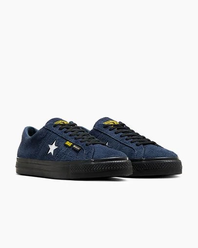 Converse Converse x IRAK NYC One Star Pro Women Skate Shoes Navy / Black / Yellow USA | C-60534919