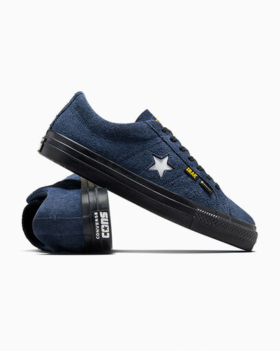 Converse Converse x IRAK NYC One Star Pro Women Skate Shoes Navy / Black / Yellow USA | C-60534919