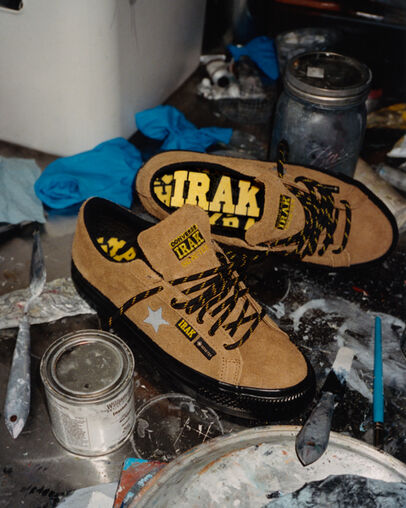 Converse Converse x IRAK NYC One Star Pro Men Skate Shoes Brown / Black USA | C-03165879