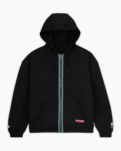 Converse Converse x Liverpool FC Full-Zip Women Hoodie Black USA | C-48152799