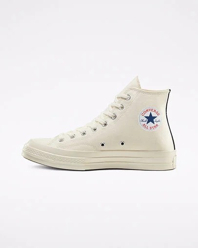 Converse Converse x PLAY Comme des Garçons Chuck 70 Men Sneakers White / Red USA | C-70456199
