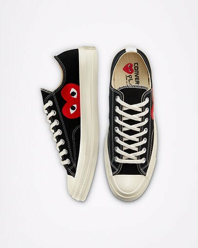 Converse Converse x PLAY Comme des Garçons Chuck 70 Men Sneakers Black / White / Red USA | C-87062419