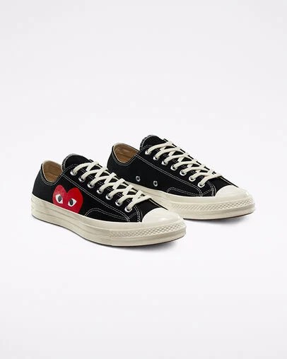 Converse Converse x PLAY Comme des Garçons Chuck 70 Men Sneakers Black / White / Red USA | C-87062419