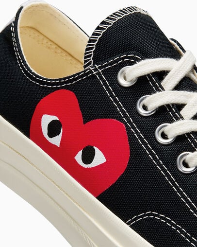 Converse Converse x PLAY Comme des Garçons Chuck 70 Men Sneakers Black / White / Red USA | C-87062419