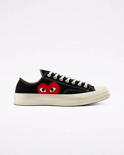Converse Converse x PLAY Comme des Garçons Chuck 70 Men Sneakers Black / White / Red USA | C-87062419