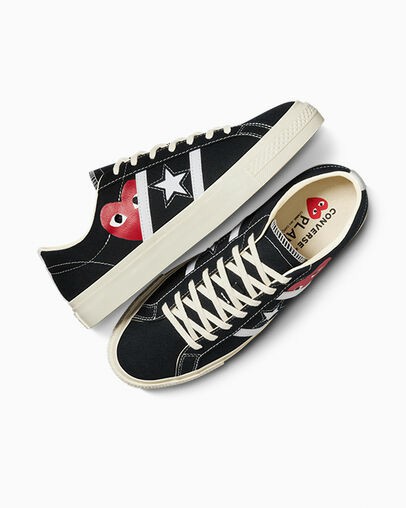 Converse Converse x PLAY Comme des Garçons One Star Academy Pro Men Skate Shoes Black / Red USA | C-71396589
