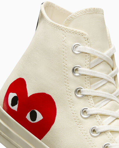Converse Converse x PLAY Comme des Garçons Chuck 70 Women Sneakers White / Red USA | C-74235869