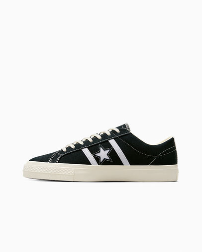 Converse Converse x PLAY Comme des Garçons One Star Academy Pro Women Tennis Shoes Black / Red USA | C-60398579