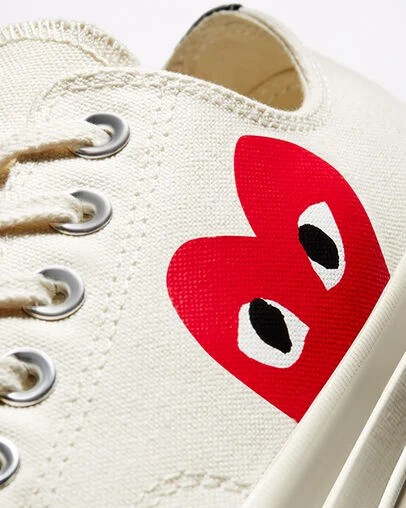 Converse Converse x PLAY Comme des Garçons Chuck 70 Women Sneakers White / Red USA | C-80962419