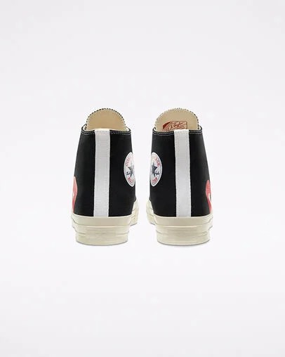 Converse Converse x PLAY Comme des Garçons Chuck 70 Women Sneakers Black / White / Red USA | C-68059479