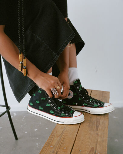 Converse Converse x Patta Chuck 70 Men Sneakers Black / Green USA | C-19342789