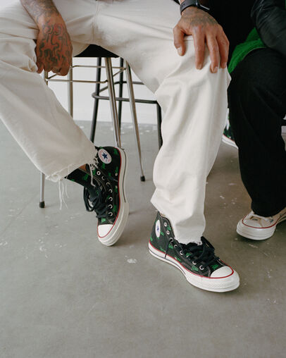 Converse Converse x Patta Chuck 70 Men Sneakers Black / Green USA | C-19342789