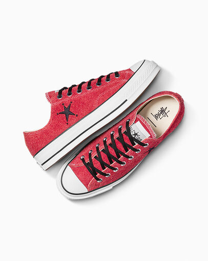Converse Converse x Stüssy Chuck 70 Men Sneakers Red USA | C-19403259