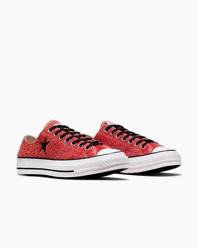 Converse Converse x Stüssy Chuck 70 Women Sneakers Red USA | C-49085639