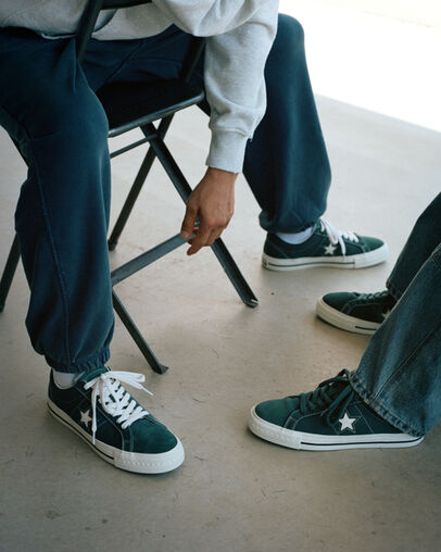 Converse Converse x thisisneverthat One Star Pro Men Skate Shoes Green / Black / White USA | C-62059749