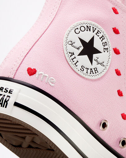 Converse Crafted With Love Chuck Taylor All Star Women Sneakers Pink / White USA | C-26173989