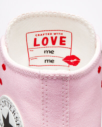 Converse Crafted With Love Chuck Taylor All Star Women Sneakers Pink / White USA | C-26173989