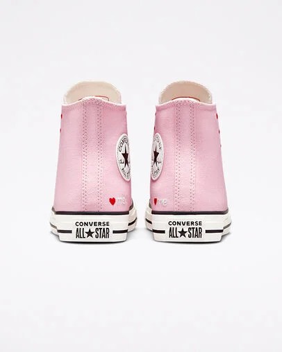 Converse Crafted With Love Chuck Taylor All Star Women Sneakers Pink / White USA | C-26173989