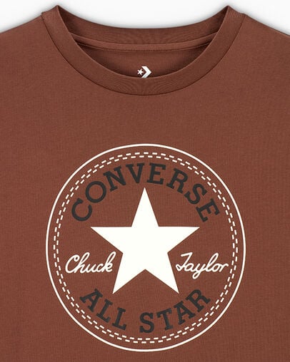 Converse Go-To All Star Patch Standard-Fit Women T Shirts Brown USA | C-50829619
