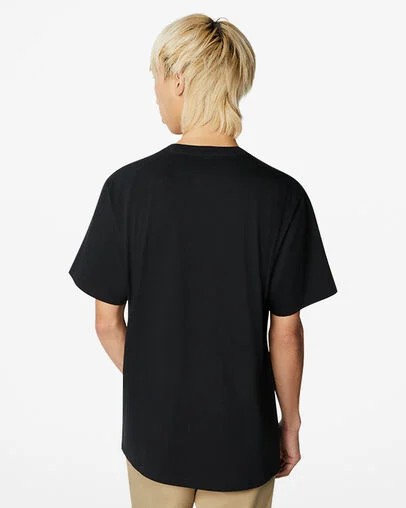 Converse Go-To All Star Patch Standard-Fit Women T Shirts Black USA | C-98704619