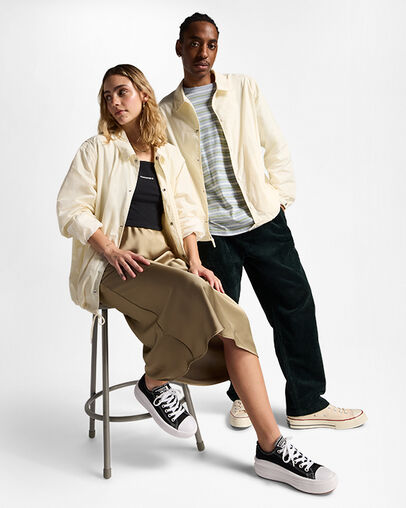 Converse Go-To Andover Coach's Women Jacket White USA | C-09247659