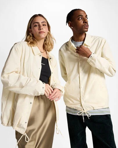 Converse Go-To Andover Coach\'s Women Jacket White USA | C-09247659