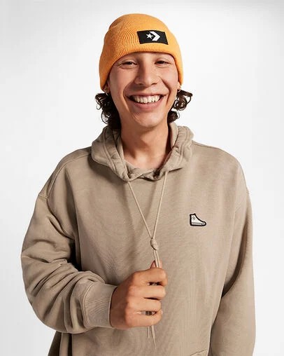 Converse Go-To Chuck 70 Loose Fit Men Hoodie Khaki USA | C-36029879