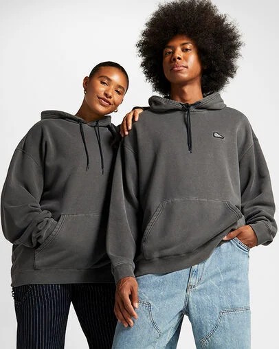 Converse Go-To Chuck 70 Loose Fit Women Hoodie Black USA | C-85047639