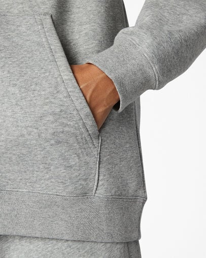 Converse Go-To Embroidered Star Chevron Standard-Fit Fleece Women Hoodie Grey USA | C-15438029