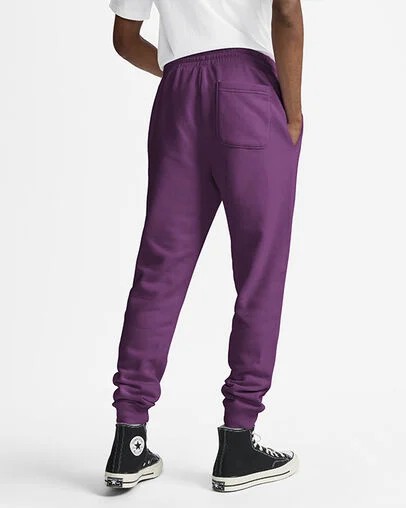 Converse Go-To Embroidered Star Chevron Standard-Fit Women Sweatpants Purple USA | C-76934089