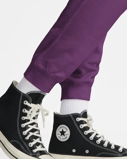 Converse Go-To Embroidered Star Chevron Standard-Fit Women Sweatpants Purple USA | C-76934089