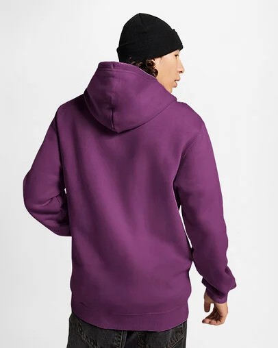 Converse Go-To Embroidered Star Chevron Standard-Fit Fleece Men Hoodie Purple USA | C-45867039