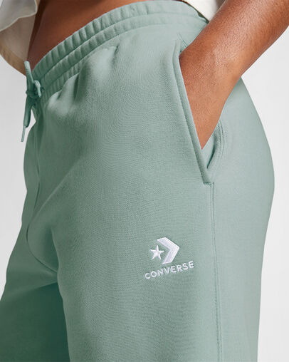 Converse Go-To Embroidered Star Chevron Standard-Fit Men Sweatpants Green USA | C-35862749