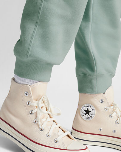 Converse Go-To Embroidered Star Chevron Standard-Fit Men Sweatpants Green USA | C-35862749
