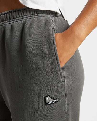 Converse Go-To Sneaker Patch Loose-Fit Men Sweatpants Black USA | C-80152379