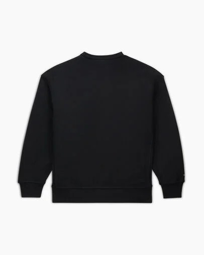 Converse Gold Standard Crew Neck Women Sweatshirt Black USA | C-61502399